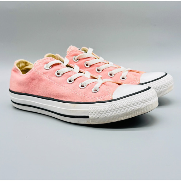 Converse All Star Shoes Womens 6 Pink Canvas Sneakers Low Top Chucks Casual - Picture 2 of 11
